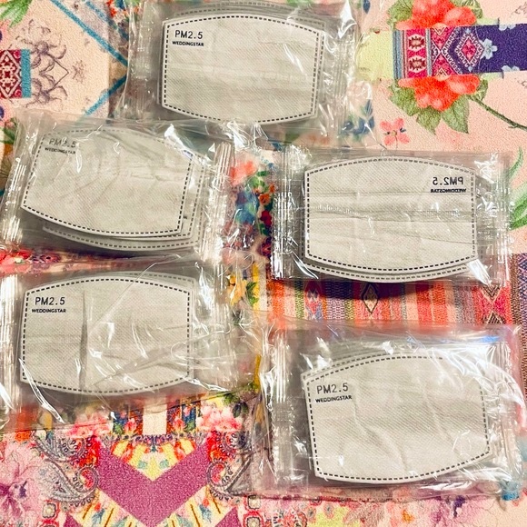 50 SEALED Kids PM 2.5 Mask Filters 50 Individually Wrapped - Picture 3 of 4